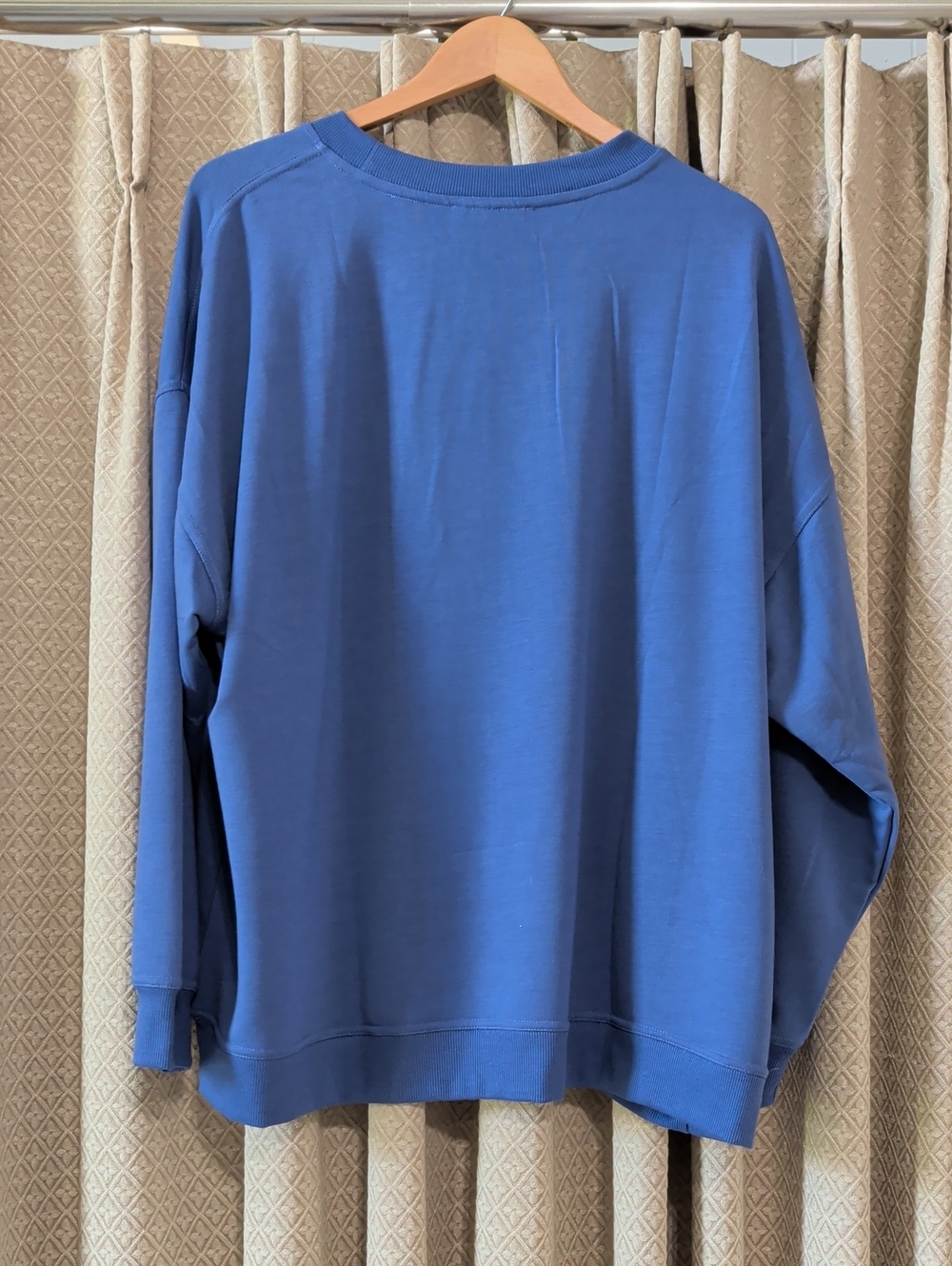 NWT Womens Size3X Workshop Republic Clothing Blue "Weekend" Crew Neck Sweatshirt - Picture 9 of 9